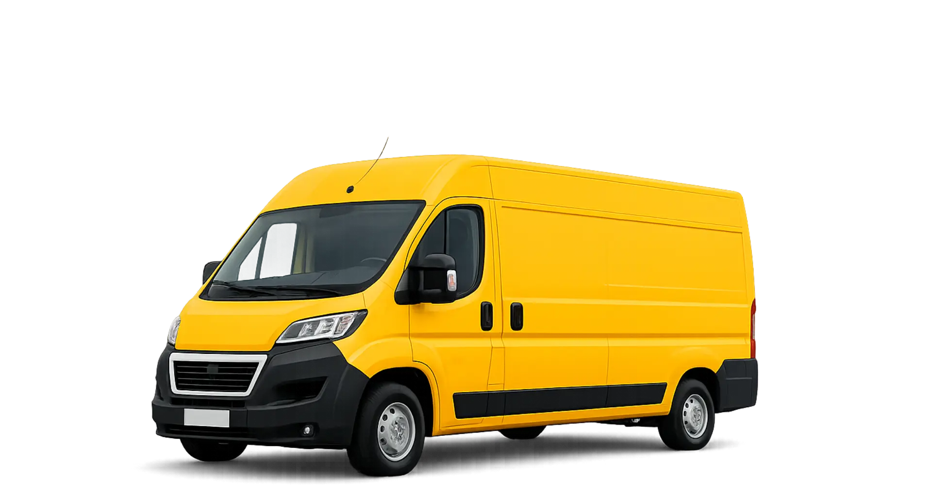 DHL Delivery Van on UK Map