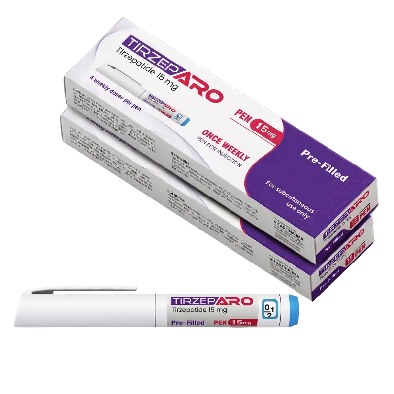 Tirzeparo Medication Boxes and Pen